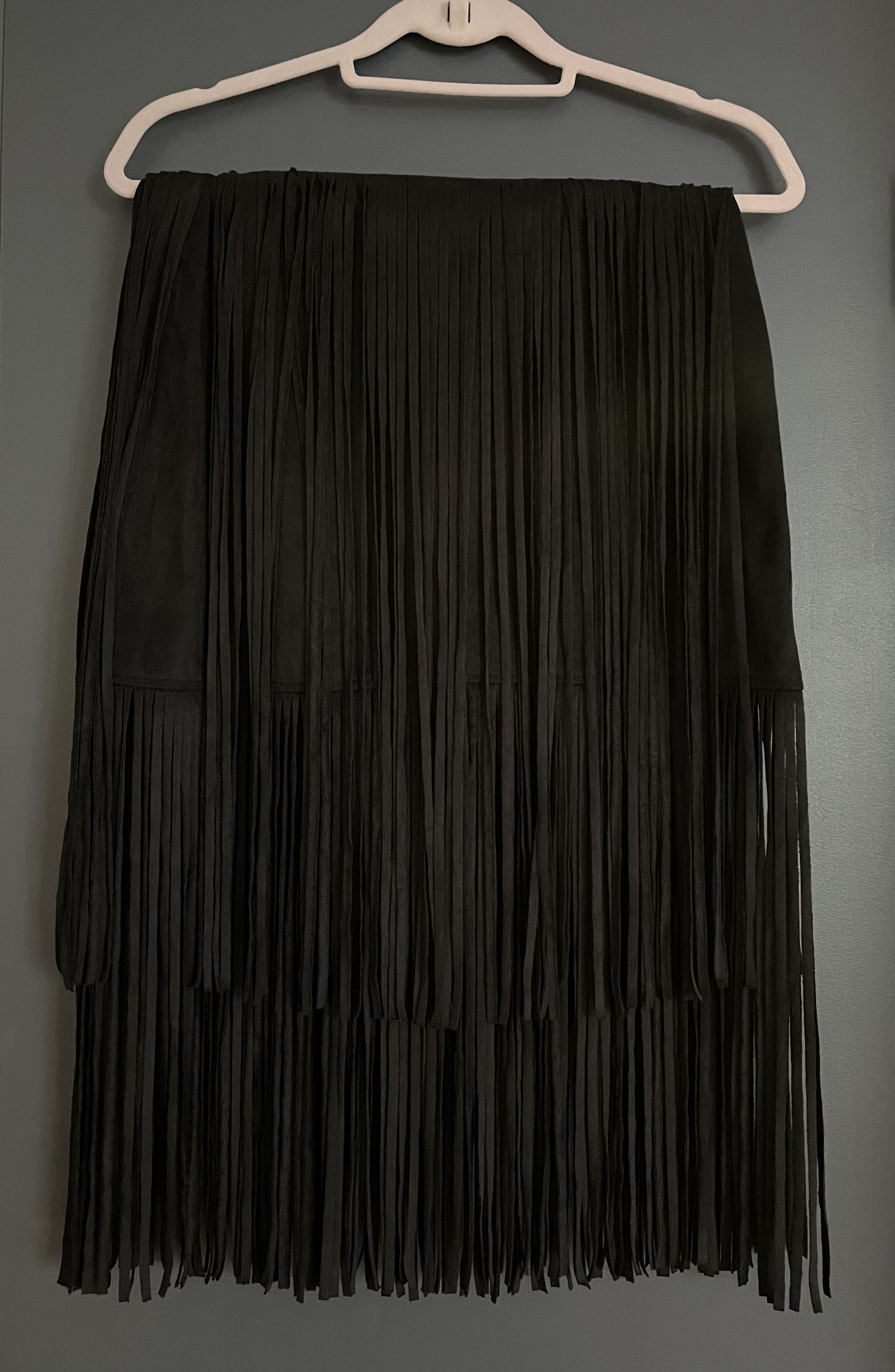 Zara Fringe Skirt (Size XS) - Image 4